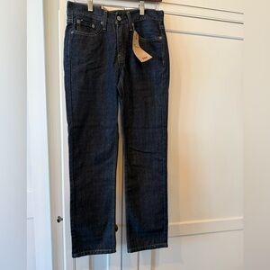 Men's Dark Blue 514 Straight Levi Jeans